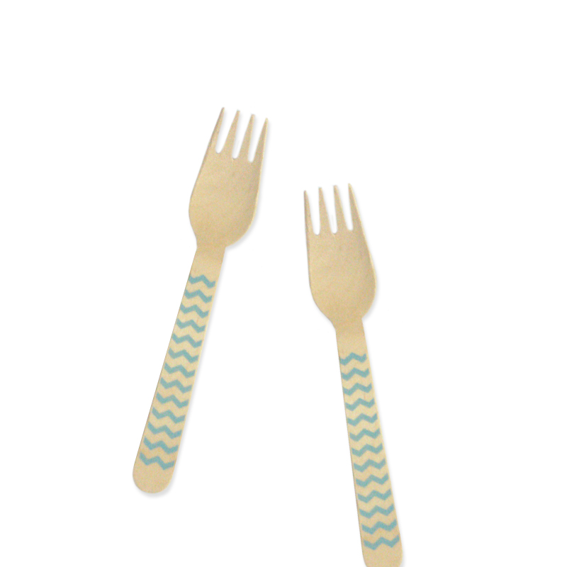 Fork - Chevron Light Blue